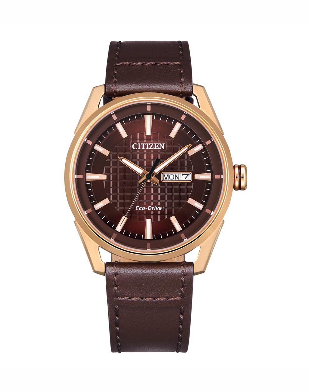 Đồng hồ nam Citizen Eco-Drive Brown Dial - AW0083-08X